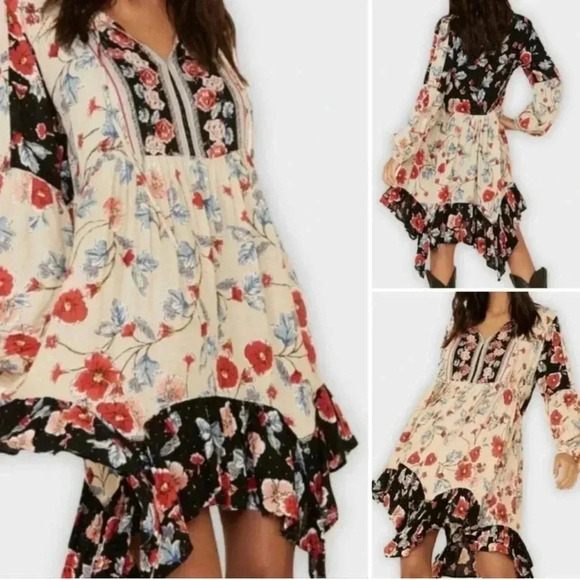 Patrons of Peace Boho Floral Mini Dress Size XS - Picture 11 of 11